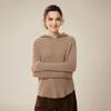 Suéter de Cashmere Feminino 100% Cashmere Puro Pulôver Suéter com Capuz Feminino Outono e Inverno Novo Suéter Espesso Suéter