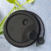 Tapa de taza de té con leche desechable de 90 puertos, a prueba de fugas, moldeada por inyección, tapa de taza esmerilada por inyección, 100 piezas
