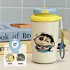 Nueva taza térmica y conservadora de frío, serie de pintura al óleo, un regalo para niños pequeños, portátil para uso en exteriores, taza de café moderna para estudiantes