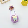 Bolsa infantil Desenho animado japonês bolsa redonda pequena palha orelhas grandes cachorro Urso menina menino transversal troco bolsa pequena