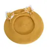 Boina Japonesa Lolita con Lazo y Orejas de Gato, Sombrero Lindo Dulce de Capullo, Otoño Invierno
