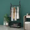 Cabideiro Móvel com Rodas, Cabide de Chão para Quarto, Cabideiro para Sala de Estar Estilo Nórdico, Cabide Móvel