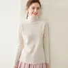 Suéter de Cachemira de Color Puro Nuevo para Otoño e Invierno para Mujer con Cuello de Pelo, Suéter Corto de Punto Holgado Adelgazante con Borde Enrollado con Camiseta Básica