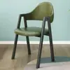 Silla casual con respaldo, silla de escritorio simple, silla de comedor, adecuada para cafeterías, salones de uñas y hogares, con un diseño nórdico de lujo ligero