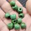 Turquesa Artificial Contas com Furo Grande Estilo Antigo Jade Artificial Contas Soltas Verde Passepartout Contas de Barril Antigo Pulseira Acessórios de Joias Contas