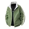 Chaqueta de dos tonos con cuello alto para hombre, nuevo estilo primavera/otoño, estilo americano, elegante y casual, adecuada para parejas, top versátil de moda