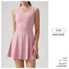 Vestido Antibacteriano de Novo Estilo Transfronteiriço com Bojo Fixo, Slim Fit, para Mulheres, Roupas Esportivas de Alta Qualidade para Beleza, Costas Abertas, Esportes, Pilates, Fitness, Yoga