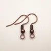 100 Piezas/Paquete Ganchos de Oreja de Hierro con Cuentas y Resortes Accesorios para Pendientes DIY