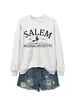 Salem Fundada em 1626 Massachusetts Amazon Wish Loja Independente Moletom Feminino Confortável e Versátil