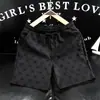 Transfronterizo Aliexpress Amazon Tendencia Pantalones Cortos Europeos Verano Hombres Pantalones Grandes Flockeados Casuales Pantalones de Playa Hombres