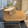 Botas de Nieve Retro de Suela Gruesa para Mujer, Antideslizantes 2025 Invierno Nuevo Estilo Cálidas con Forro de Felpa, Botines Cortos de Piel, Zapatos de Algodón Birkenstock para Dedo Gordo