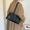 Moda retro japonesa nicho 2026 nuevo bolso de mano coreano de gran capacidad para mujer, bolso de hombro y axila de otoño