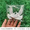 Nuevo Colgante de Pájaro Transparente de Cristal Creativo de Alas Planas Colibrí de Boda Volando Decoración Navideña Accesorios Venta al por Mayor