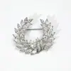 Elegante Simples para o Trabalho Elegante Alto Padrão Gola de Terno Broche de Joia com Zircônia Luxo Nicho Acessórios de Broche