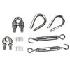 Accesorios de cable de acero personalizados Tensor de perno de izaje de acero inoxidable Hebilla de resorte en forma de diamante Accesorios para cobertizo de red parasol para puerta