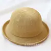 Nuevo Sombrero de Copa Verano Combinación Perfecta Moda Color Sólido Sombrero Fresco Estilo Coreano Sombrero de Copa Enrollable Transpirable Protección Solar Sombrero de Paja Sombrero Hueco