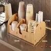 Dispensador de Copos Descartáveis Suporte de Mesa para Armazenamento de Copos de Papel Balcão de Bar Loja de Chá de Leite Sala de Recepção Suporte para Colocar Copos de Água Copos de Chá de Leite