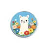 Lindo Broche de Alpaca de Dibujos Animados con Flores en Frescos Colores Macarrón, Insignia para Niñas, Pin para Mochila y Chaqueta