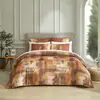 Funda de edredón floral y fundas de almohada, juego de tres piezas, impresión y teñido digital, fabricante, venta al por mayor transfronteriza, juegos europeos y americanos para la cama