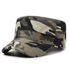 Sombrero de camuflaje para hombre, gorra de sol informal de estilo militar con parte superior plana, estilo coreano, para deportes al aire libre y primavera y otoño.