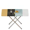 Mesa Plegable Rectangular Mesa Pequeña Mesa de Comedor para Dormitorio Mesa Cuadrada de Almacenamiento Portátil para Puesto Mesa de Comedor para Casa de Alquiler Simple