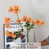 Novas Flores Artificiais para Casamento, Rosas com Múltiplas Cabeças, Decoração de Casa Estilo Chinês, Buquês de Casamento, Flores Artificiais de Parede