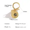 Anillo de Piedra Natural con Textura Martillada Vintage Acero Inoxidable 18K Anillo Abierto Estilo Nicho de Alta Gama Anillo Abierto al por Mayor
