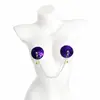 Cubretetinas Sexy Transfronterizos Europeos y Americanos Campana Productos para Adultos Erotismo Provocación Parches para Pezones Accesorios Parches para Pezones Lentejuelas Invisibles para Hombres y Mujeres