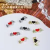 Joyería para Manicura Oscura, Joyería Punk, Estilo Gótico Retro Halloween Pequeño Diablo Corazón Alas Decoración