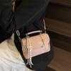 Bolso Bandolera Niche Texturizado Versátil para Viajes de Mujer 2025 Primavera Nuevo Bolso Bandolera Retro Pequeño Cuadrado para Mujer