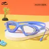 Gafas de Natación de Silicona al por Mayor en Stock para Hombres y Mujeres, Impermeables, Antivaho, Alta Definición, con Tapones para los Oídos Integrados, Equipo de Natación al por Mayor