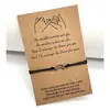 Pulsera de Tobillo Amistad Transfronteriza Amazon Pulsera de Acero Inoxidable Personalizado Sol y Luna Estrella Cuerda de Cera Trenzada Tarjeta Pulsera