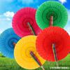 Accesorios de Flores de Mano, Juegos de Gimnasia Grupal Escolar, Ceremonia de Apertura, Abanico de Danza Cambiante de Color, Flor de Mano al por Mayor