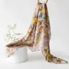 Bufanda de Seda, Seda Pura de Morera, Elegante y Versátil, Estilo Coreano, Artística, Moderna, Protección para el Cuello para Primavera y Otoño, Bufanda Elegante, Estilo de Madre, Delgada