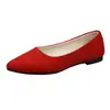 Zapatos Planos para Mujer 2026 Primavera/Verano Nuevo Estilo Puntiagudos Poco Profundos Mocasines Gamuza Talla Grande Zapatos de Mujer Exportación Zapatos de Trabajo