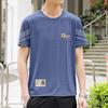 Camiseta de Seda de Gelo Masculina Manga Curta 2025 Nova Verão Esportiva Secagem Rápida Respirável Manga Meia Mão Camiseta Masculina Top Solto Roupas