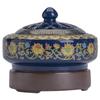 Horno eléctrico de aromaterapia de esmalte, polvo de incienso, esencia, temporizador, control de temperatura, calentamiento, horno eléctrico de aromaterapia, quemador de incienso, aceite esencial, quemador de incienso cloisonné