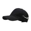 Gorra de béisbol con prendedor de diamantes de imitación para mujer, ajustable, con protección solar, para rostro pequeño, marca Tide.