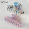 Wjia Fantasía Clip Francés de Ácido Acético Clip Cola de Pez Tiburón Alto Sentido Clip para Pelo Cola Cónica Alta Accesorios para el Cabello para Mujeres