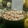 Estante de Bambú para Carnes Curadas Colgantes Estante de Exhibición de Productos de Granja de Ocio con Techo Estante Retro Exhibición Abierta de Restaurante Metabo