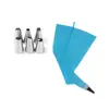 Boquilla pequeña para decorar pasteles de acero inoxidable transfronteriza, juego de 8 piezas, bolsa de crema de TPU de 12 pulgadas, herramientas de repostería DIY
