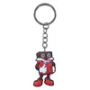 Chaveiro Pingente de Camisa da Copa do Mundo Transfronteiriça Feito de Material Plástico Macio, Chaveiro de Futebol, Brinde para Fãs, Pequenos Presentes