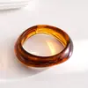 Pulseiras Europeias e Americanas Listradas em Degradê Facetadas Transfronteiriças, Pulseiras de Pulso Estilo Vintage, Design de Nicho, Joias de Luxo Leve Atacado