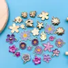 Accesorios de Pulsera Llavero Colgante de Aleación Flor de Cerezo Margarita Mezcla Caliente Transfronteriza 30 Aceite Morado