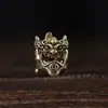 Broche de Latón Estilo Tibetano Pixiu Estilo Nacional Palo Dorado Separador Anillo Plateado Accesorios Culturales para Jugar Hechos a Mano DIY Venta al por Mayor