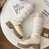 Calcetines holgados color melardo estilo japonés para niñas, cálidos para primavera y otoño, calcetines de punto largos para pantorrilla tipo JK, calcetines finos de tubo medio