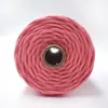 Cuerda de algodón trenzada multihilo de 4 mm con núcleo de color tembloroso, cuerda de algodón para manualidades DIY hechas a mano, tapicería, personalización