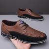 Sapatos de Couro Transfronteiriços para Homens Primavera e Verão Novos Sapatos Casuais Couro Genuíno Sapatos de Couro Masculinos Couro Macio Respirável Sapatos Sociais Masculinos Sapatos Mocassim