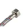 Fornecedor Fabrica Tubo Trançado de Aço Inoxidável, Mangueira de Chuveiro para Banheiro, Tubo de Chuveiro Rosqueado de Duas Cabeças