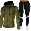 2024 Exportação Transfronteiriça Aliexpress Nova Calça Moletom Masculina Roupas de Esporte Fitness Outono e Inverno Conjuntos Masculinos